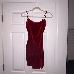Sparkly Velvet Mini Dress
